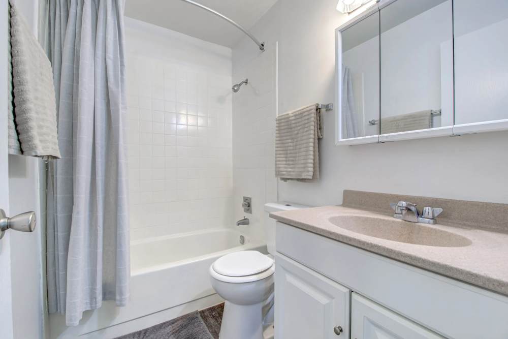 Bathroom with bathtub at Hidden Creek, Crown Point, Indiana