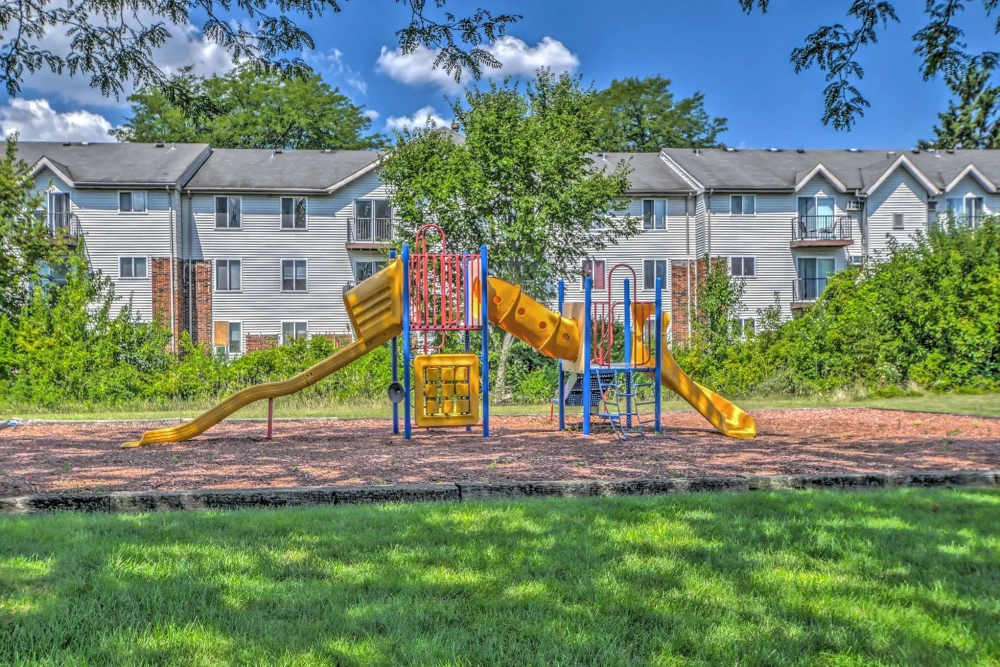 Playgroun with slide near Hidden Creek, Crown Point, Indiana