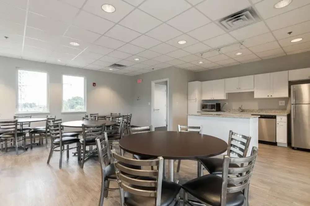 Dining area at Mount Prospect Greens Apartments in Mt Prospect, Illinois