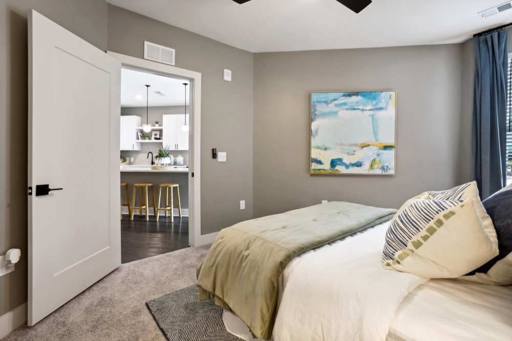 Cozy bedroom at Chandler Residences in Roswell, Georgia