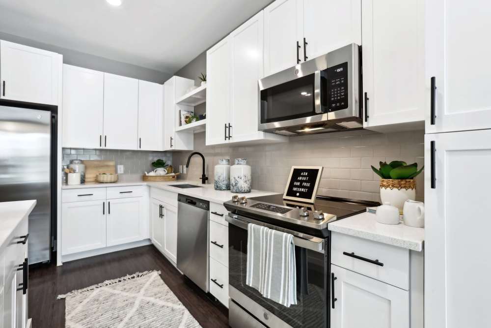 Built-in appliances at Chandler Residences in Roswell, Georgia