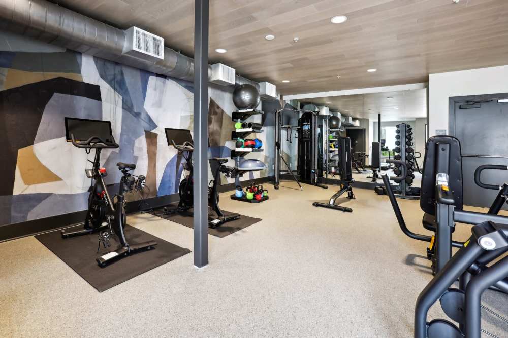 Fitness area at Chandler Residences in Roswell, Georgia