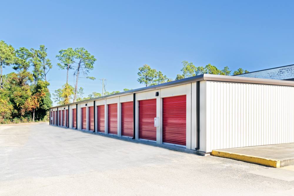 Storage units near parking area at Your Storage Units - Davenport in Davenport, Florida