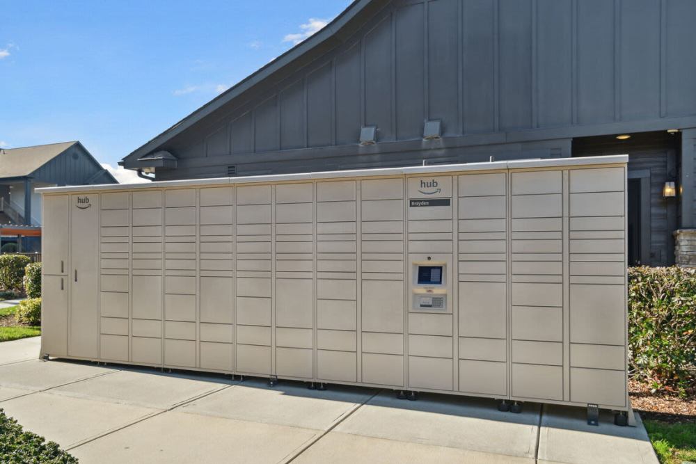 Post office boxes at The Apartments at Brayden in Fort Mill, South Carolina