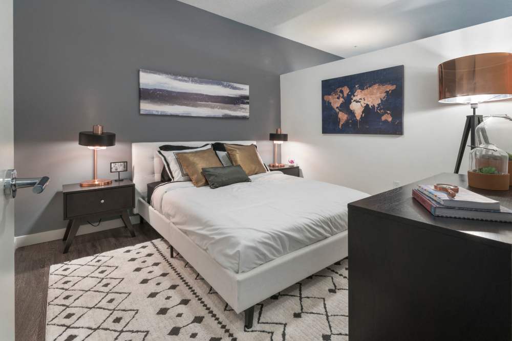 Apartment bedroom at Sole at Brandon in Riverview, Florida