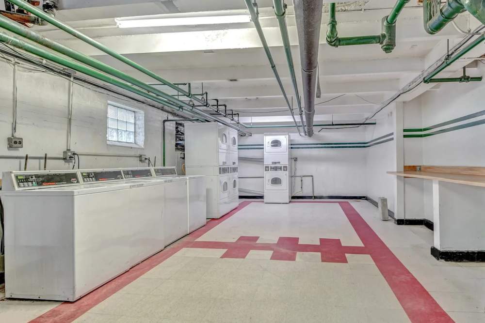 Laundry facility at Chatham Grove Apartments in Chicago, Illinois