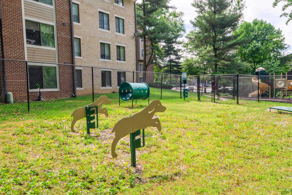 Dog Park at The Timbers at Long Reach Apartments in Columbia, Maryland