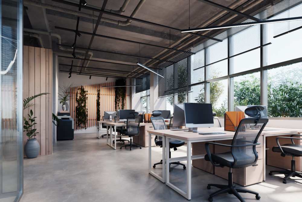 Co-working space at Union Terminal Warehouse in Jacksonville, Florida