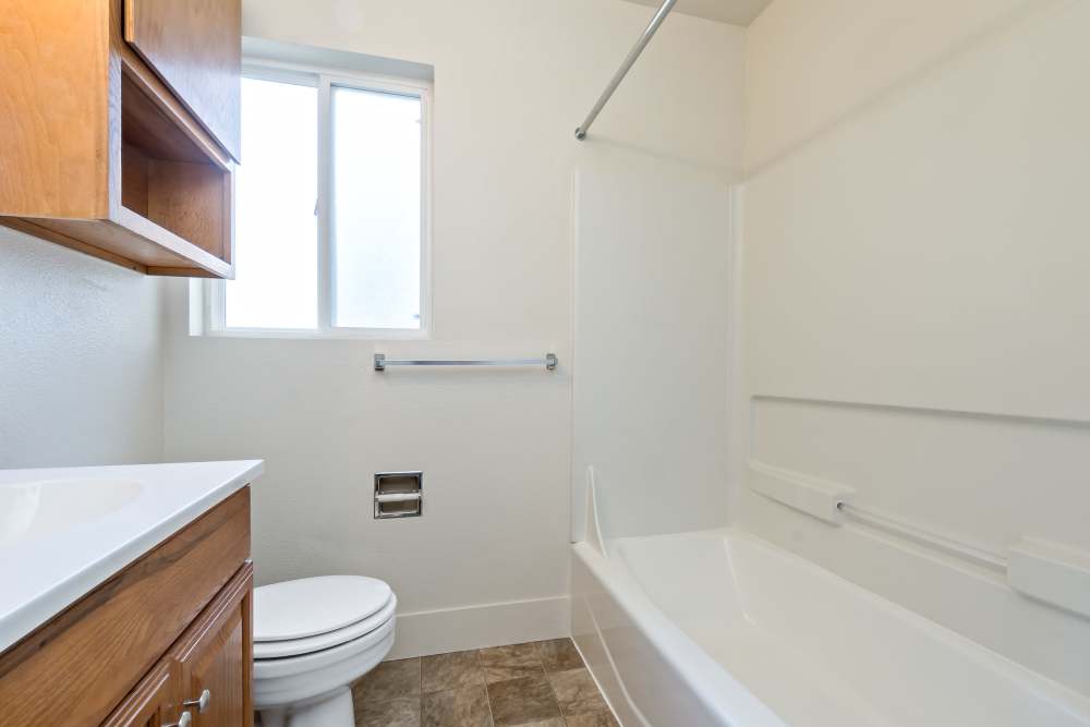 Bathroom in a house at Beachwood South in Joint Base Lewis McChord, Washington