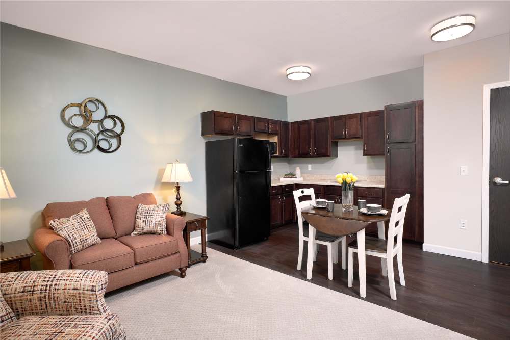 assisted living living room at Legacy Living Defiance in Defiance, Ohio