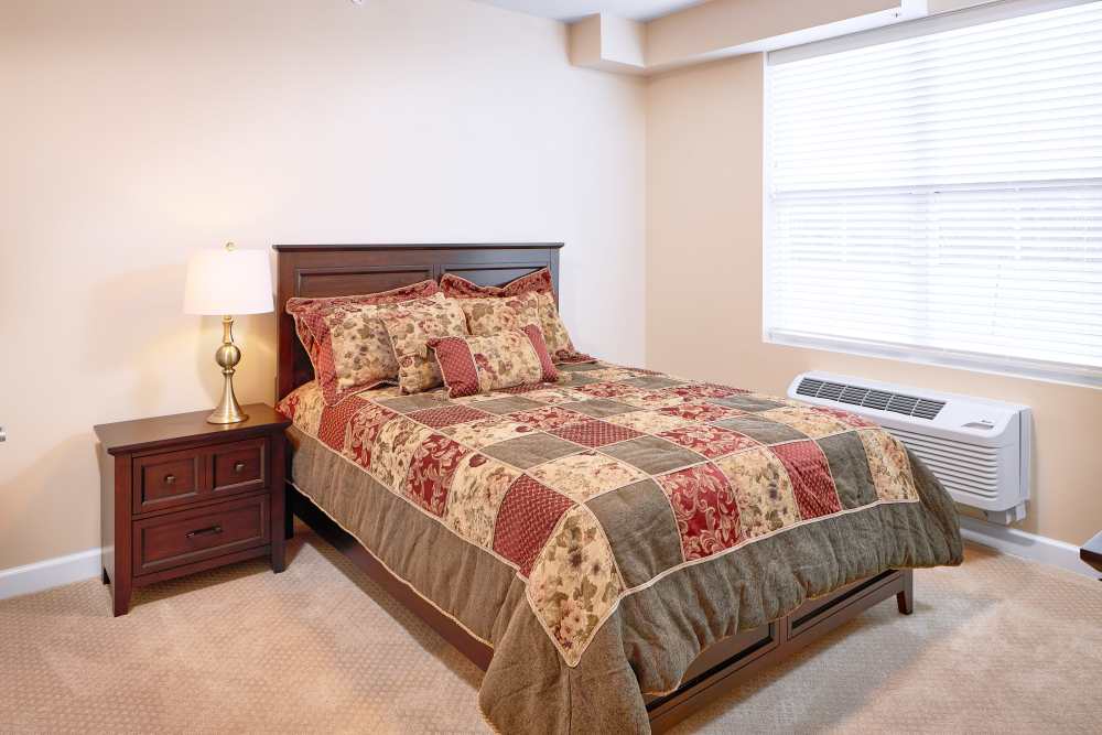 assisted living bedroom at Legacy Living Defiance in Defiance, Ohio