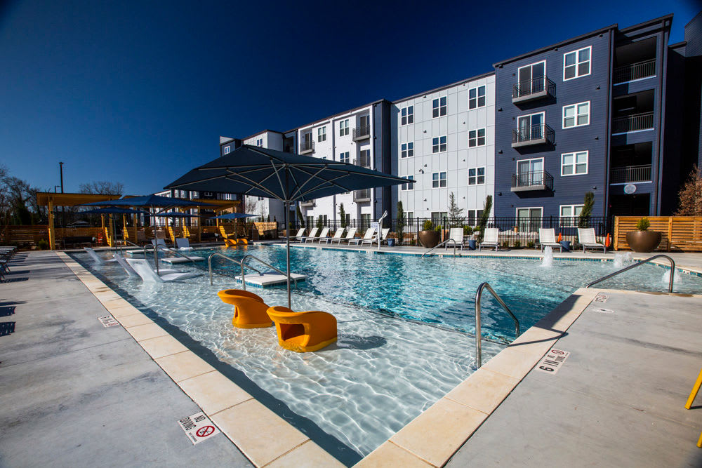 Swimming pool at Beacon Station in Augusta, Georgia