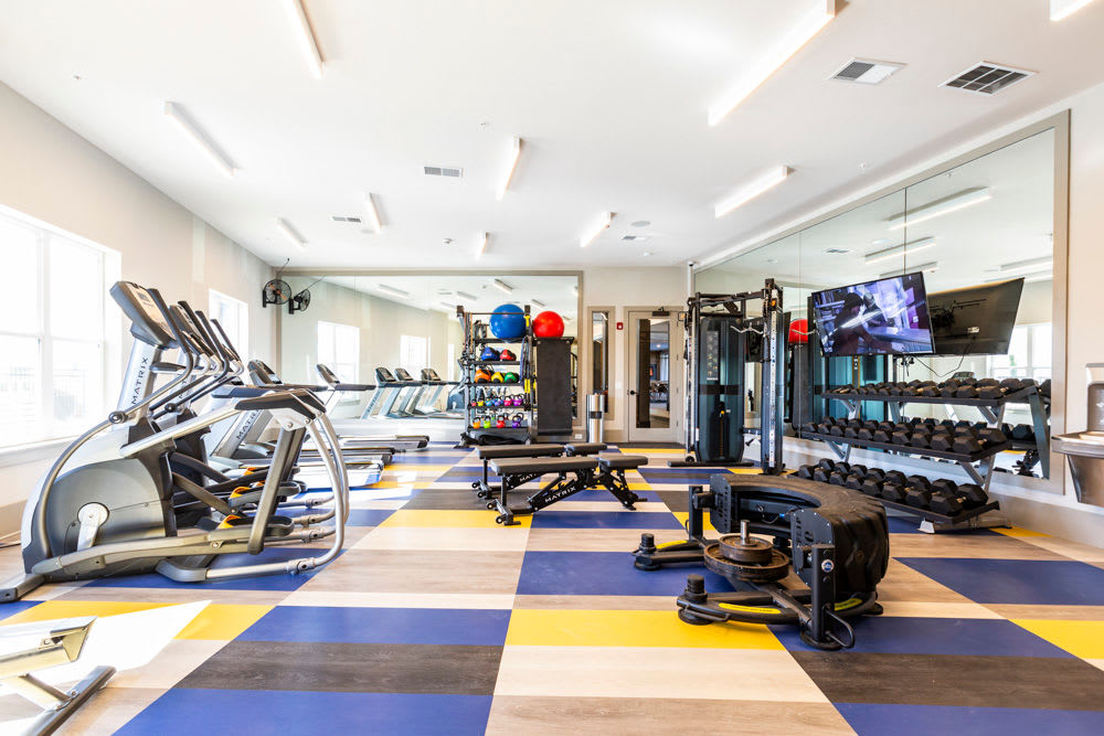 Fitness center at Beacon Station in Augusta, Georgia