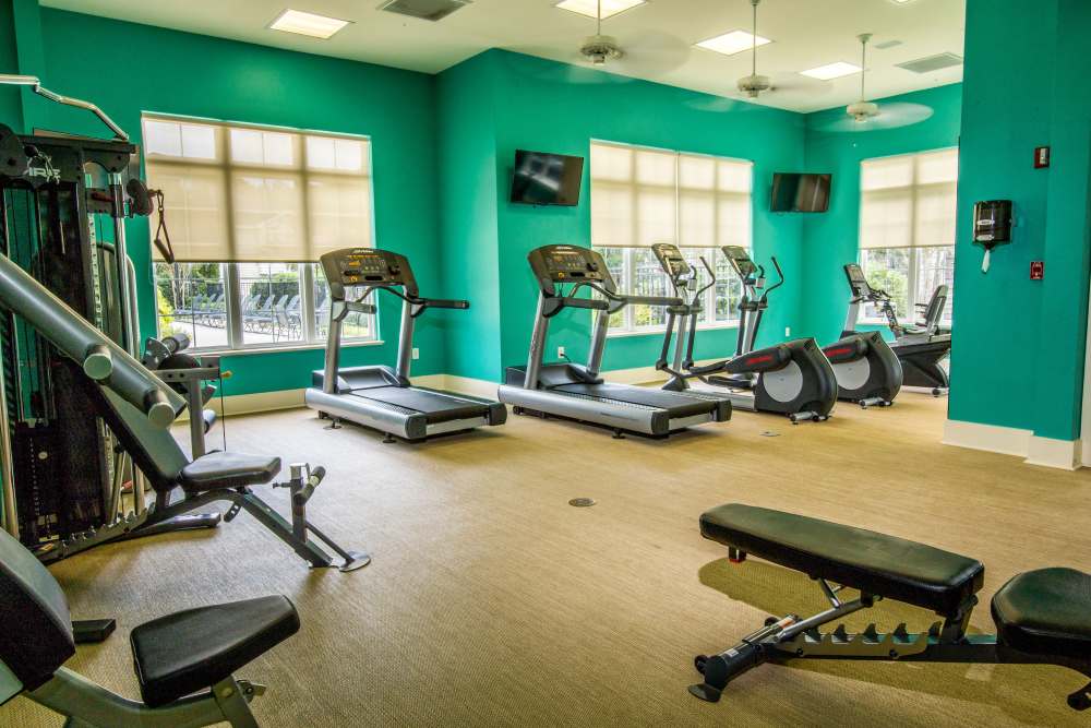 Fitness center at The Grove at Oakbrook in Summerville, South Carolina