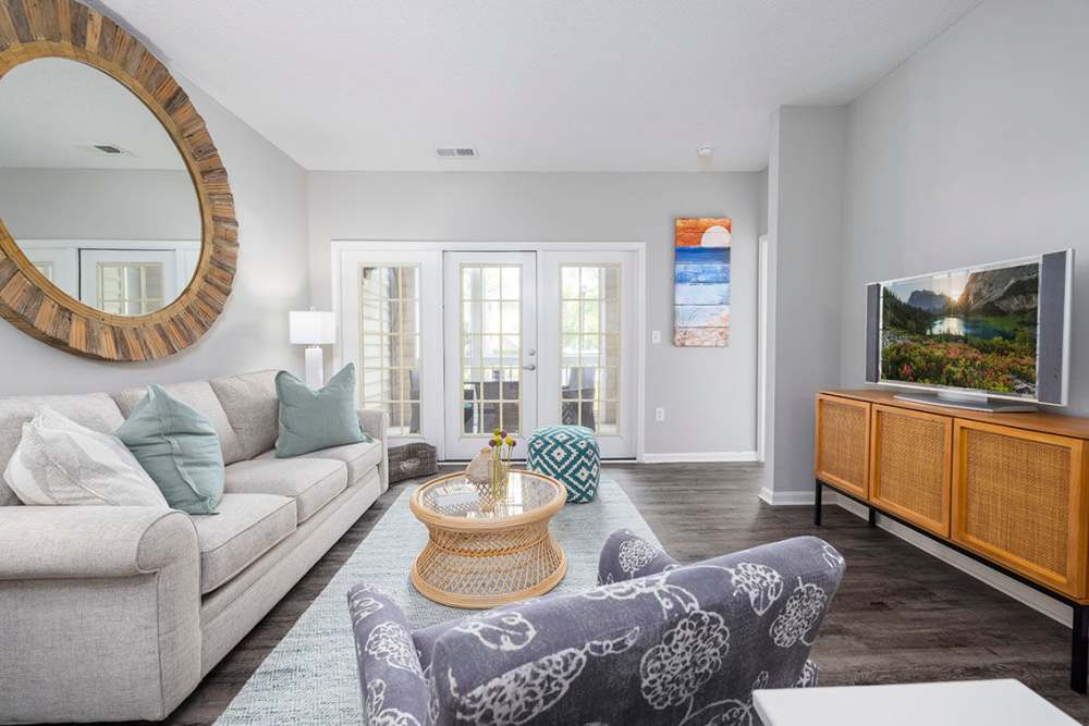 Spacious living room at Heron Reserve in Charleston, South Carolina