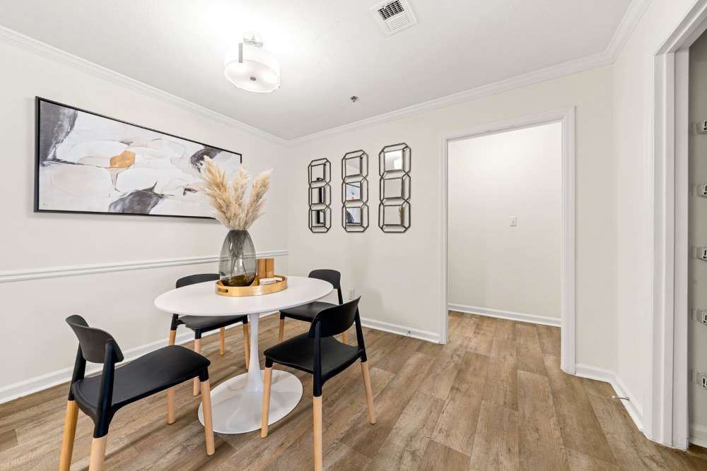 Dining room at The Seasons Apartments in Laurel, Maryland