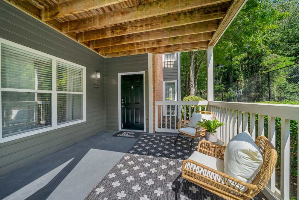 Deck at The Seasons Apartments in Laurel, Maryland