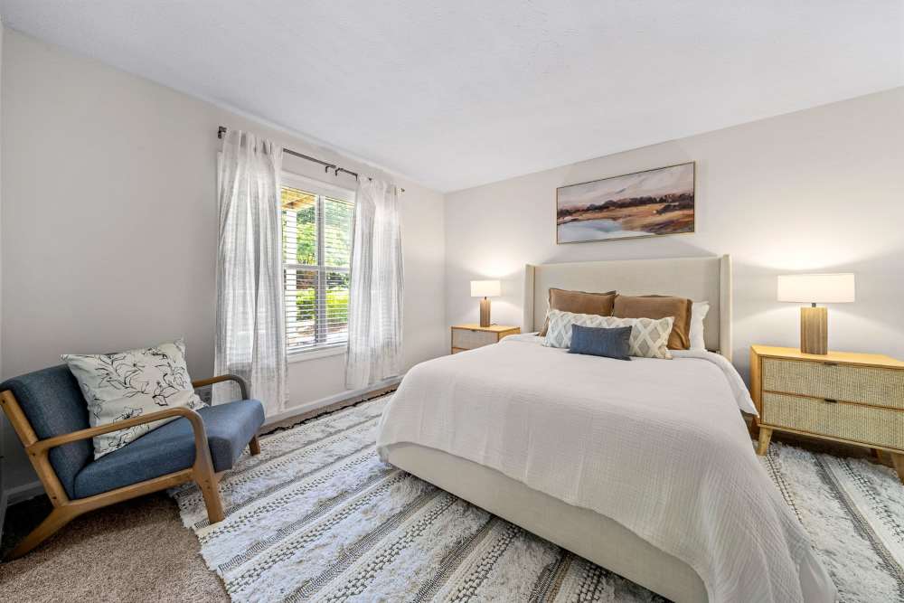 Bedroom at The Seasons Apartments in Laurel, Maryland