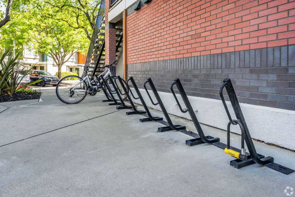 bike stations at Oakshade Commons in Davis, California