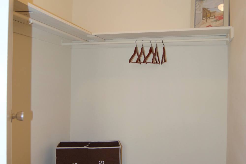 Closet space abounds at Cambridge Apartments in Athens, Georgia