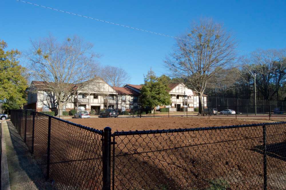 Dog park at Cambridge Apartments in Athens, Georgia