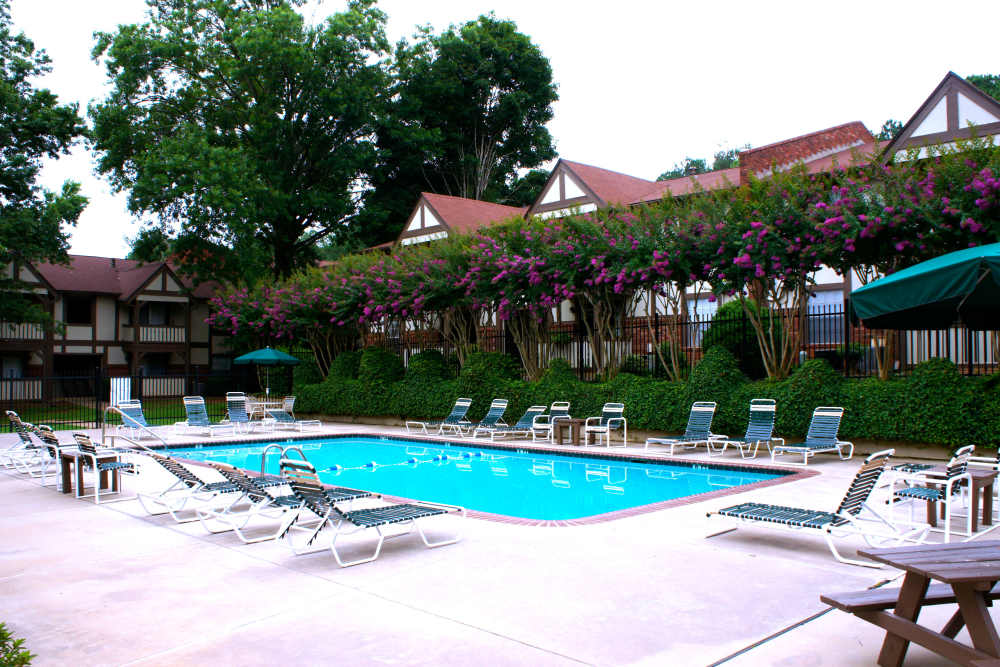 Swimming pool at Cambridge Apartments in Athens, Georgia