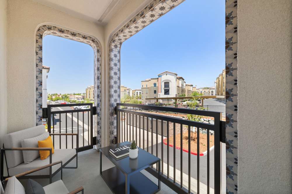 Relaxing Patio view at Broadstone Villas in Folsom, California