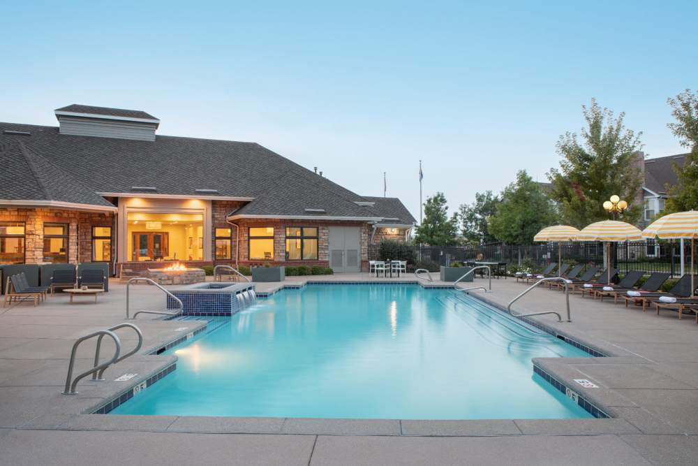 Refreshing Swimming Pool at Briargate on Main in Parker, Colorado
