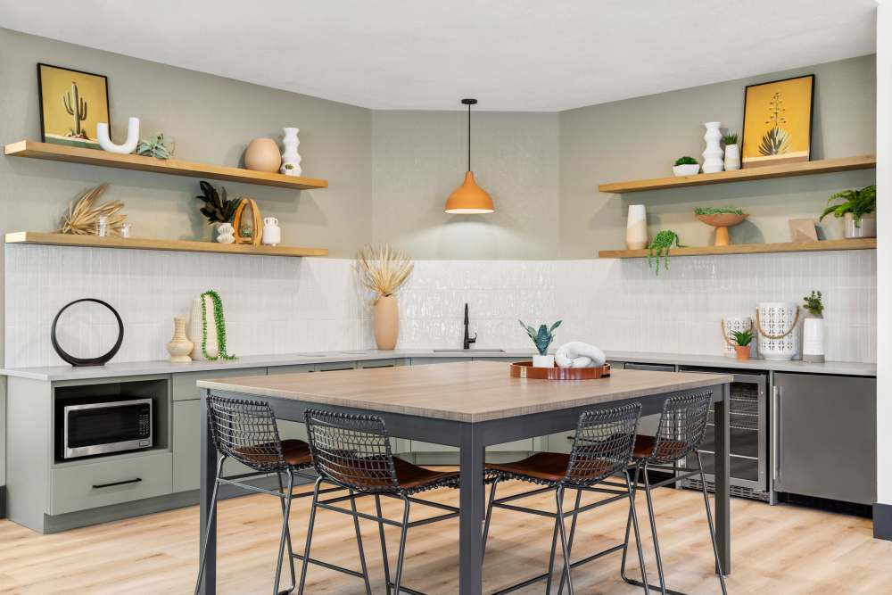Clubhouse kitchen at Briargate on Main in Parker, Colorado