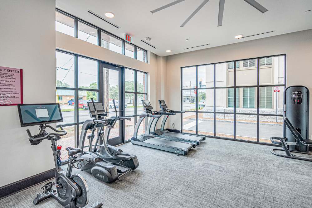 Fitness center at The Addie in Savannah, Georgia