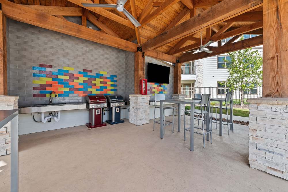 Outdoor Grill area at Grand At Cibolo in Cibolo, Texas