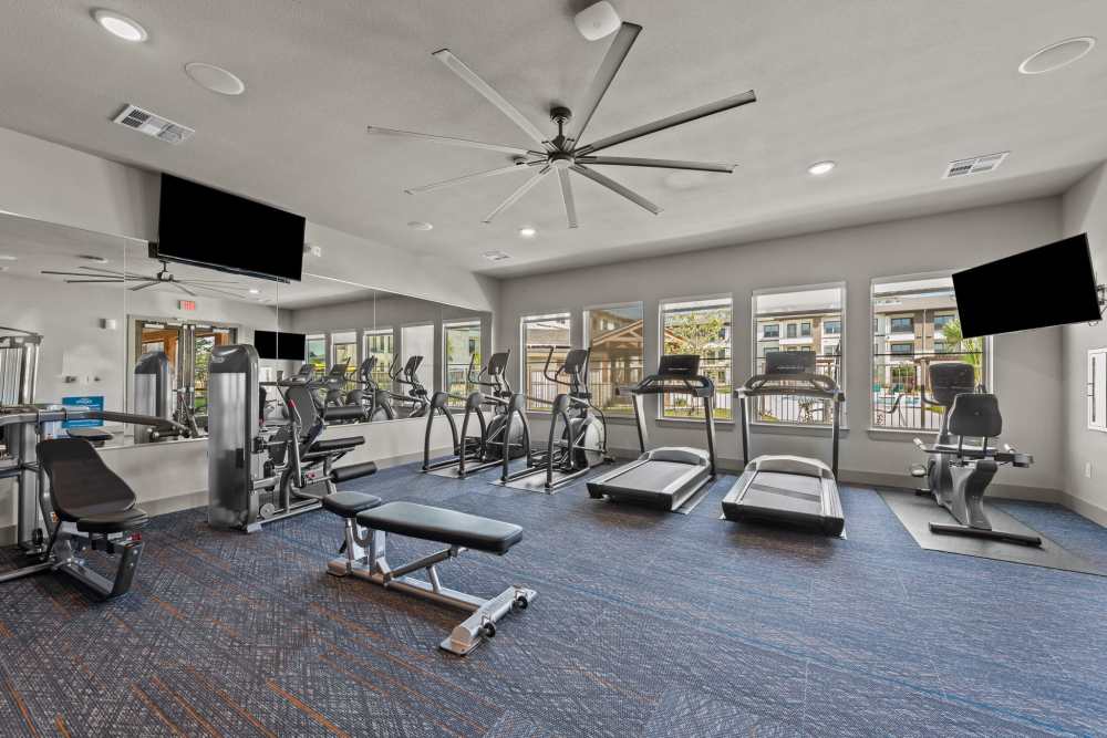 Fitness area at Grand At Cibolo in Cibolo, Texas