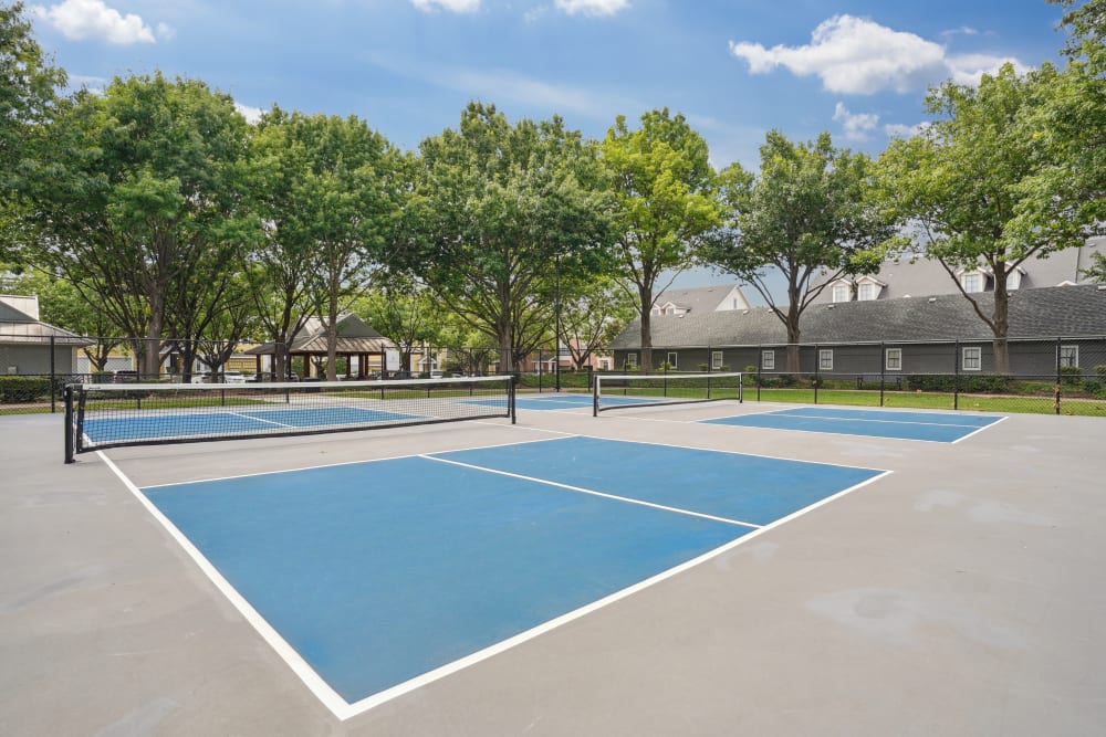 Tennis courts at Flatiron District at Austin Ranch in The Colony, Texas