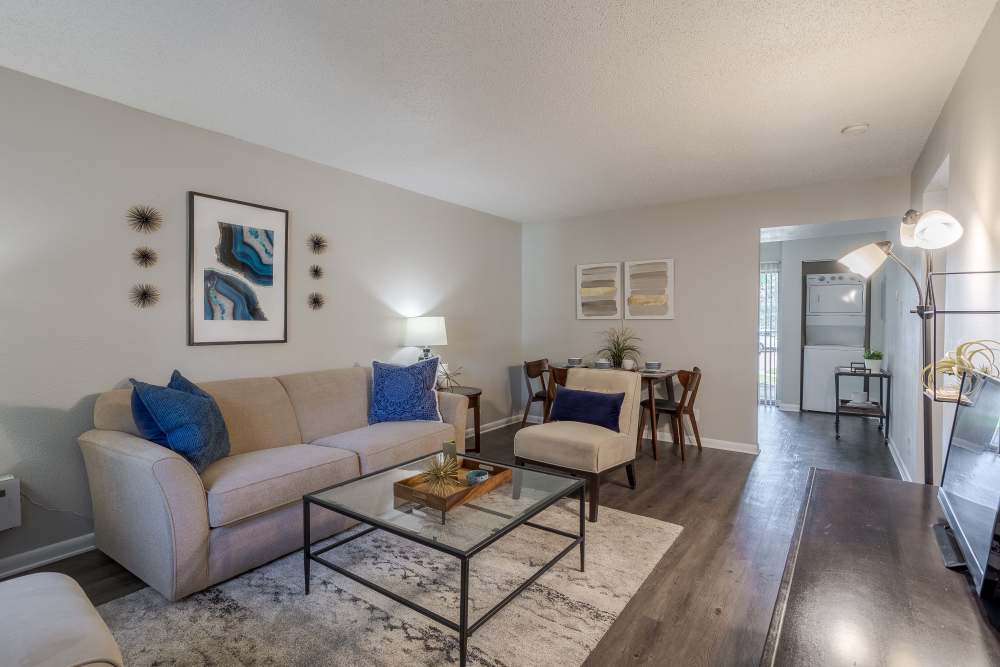 Living Room at Broadmoor Ridge Apartment Homes in Colorado Springs, Colorado