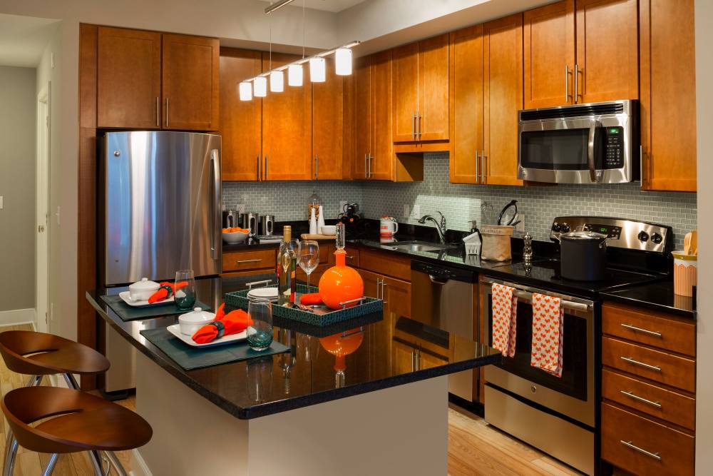 Kitchen with lots of counter space at 2001 Clarendon BLVD in Arlington, Virginia