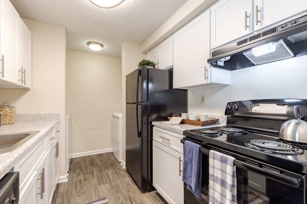 Spacious kitchen at Kingscrest Apartments in Frederick, Maryland