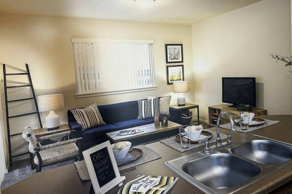 Living room at Copper Wood in Lacey, Washington