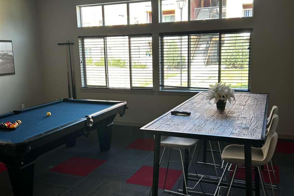 Game room at Copper Wood in Lacey, Washington