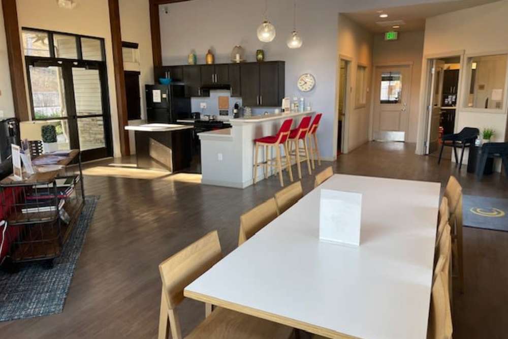 Resident lounge at Copper Valley in Puyallup, Washington