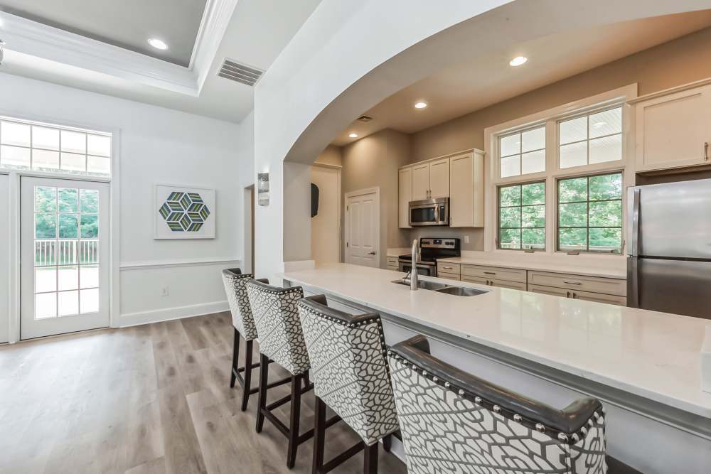 Kitchen with countertops at Eagle Rock Apartments at Malvern in Malvern, Pennsylvania