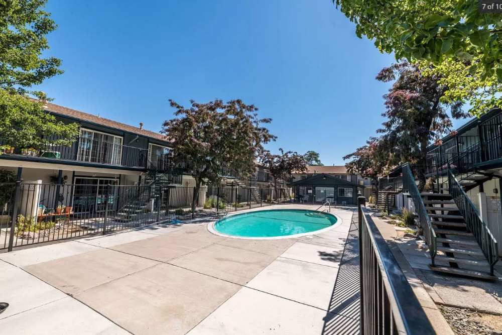 Our beautiful swimming pool at Kirman Garden in Reno, Nevada