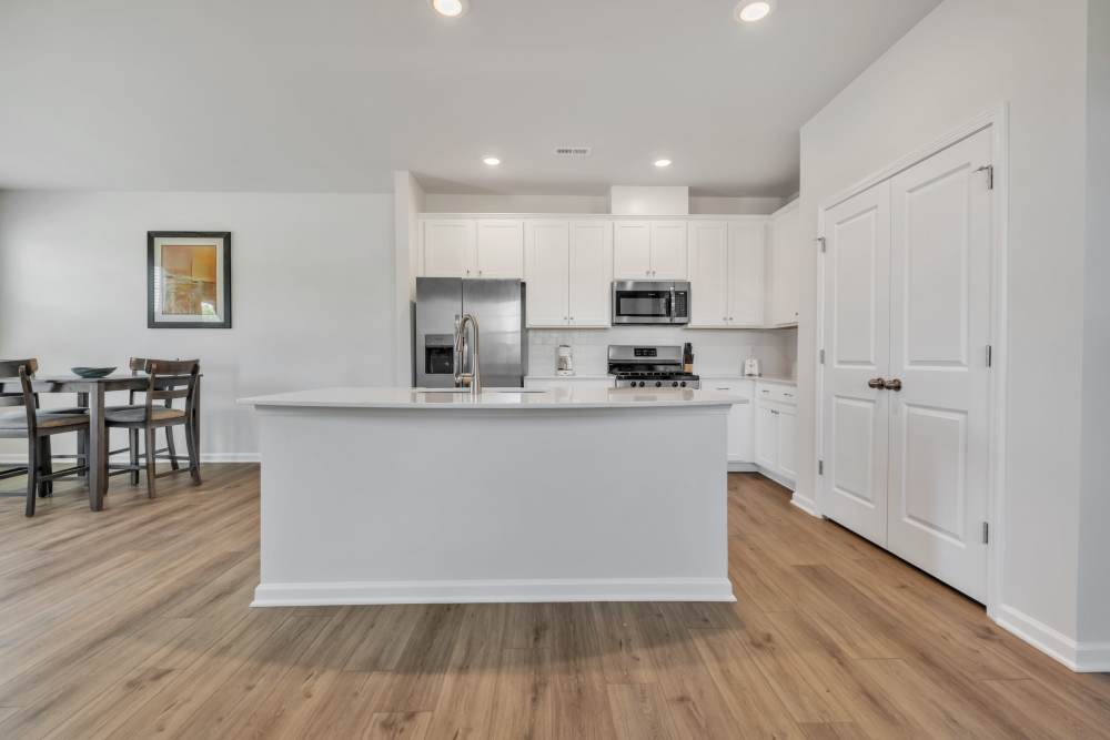 Kitchen with an island at Eagle Chase in Taylors, South Carolina