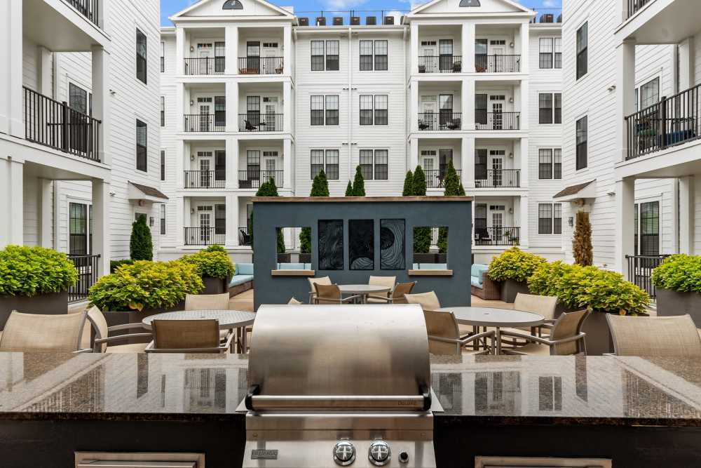 Outdoor grilling and picnic area at Duet in Nashville, Tennessee