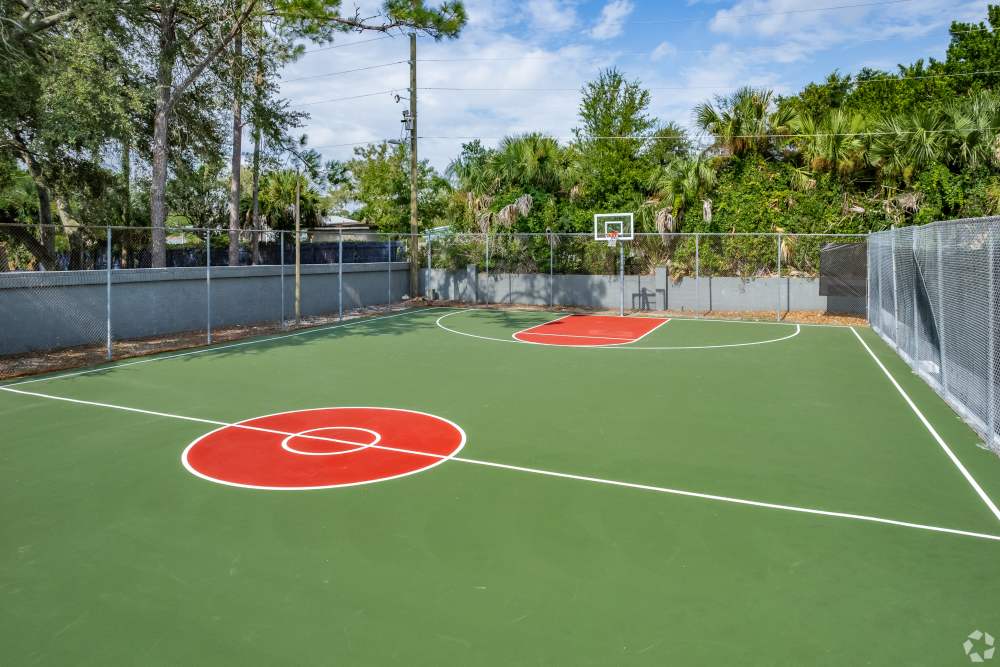 Community Basketball and Pickleball Court at Central Place at Winter Park in Winter Park, Florida