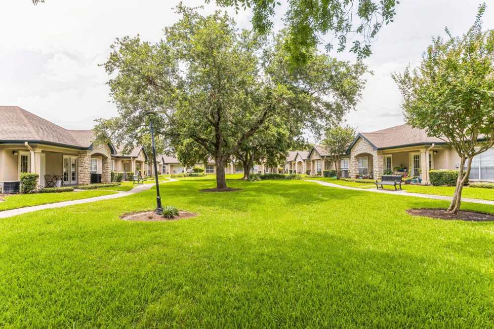 spacious garden to Carriage Inn Katy in Katy, Texas