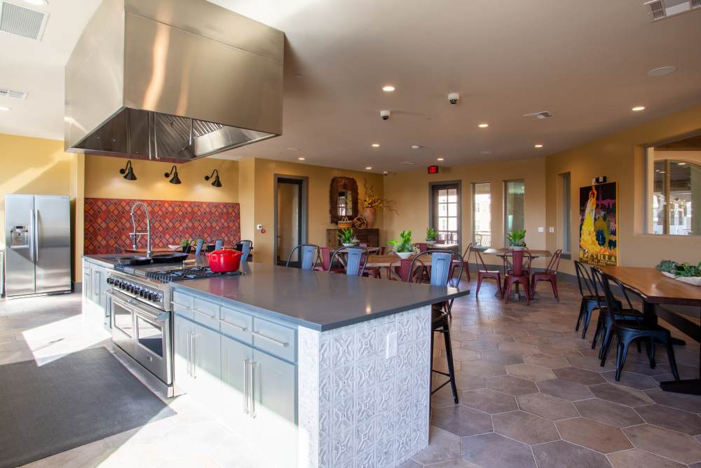 Community kitchen at  MELA in San Antonio, Texas