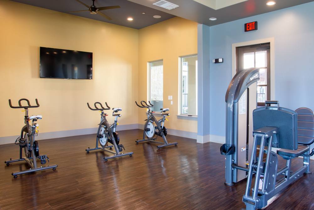 Fitness center  at MELA in San Antonio, Texas