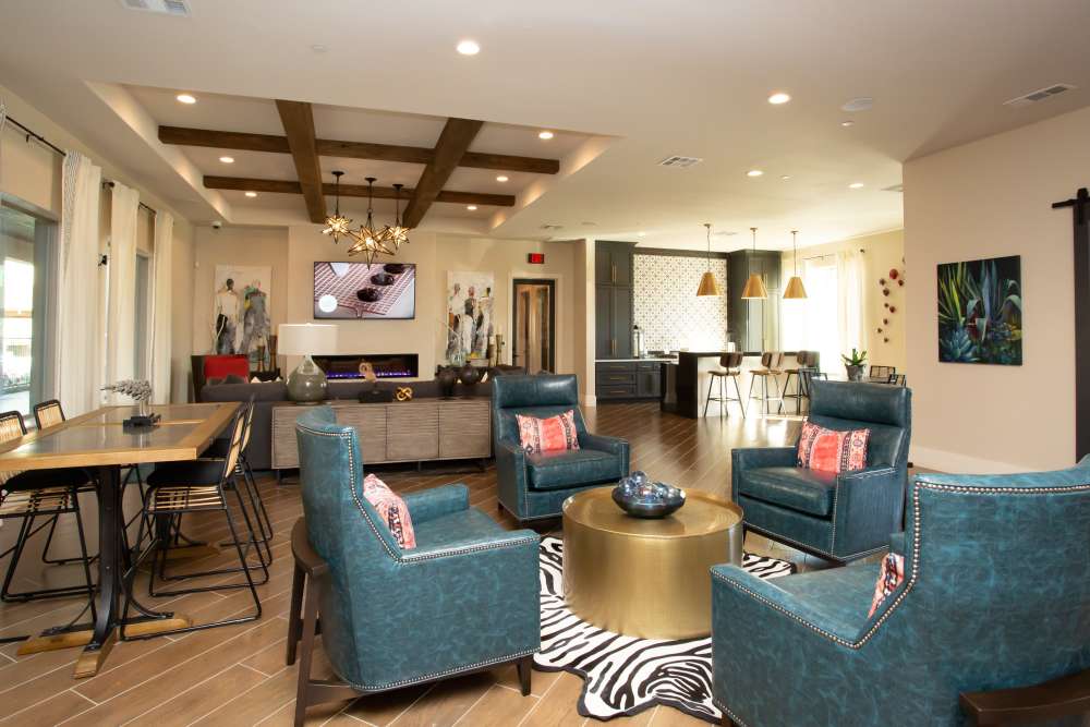 Community room at MELA in San Antonio, Texas