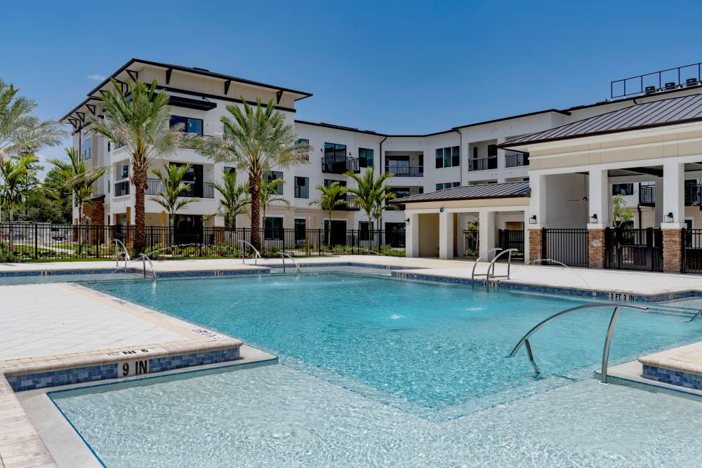 Sparkling swimming pool at Avila in Oviedo, Florida