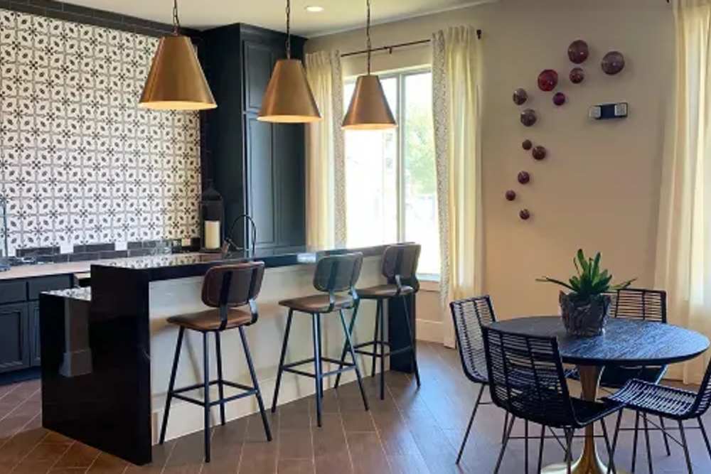 Kitchen island at MELA in San Antonio, Texas